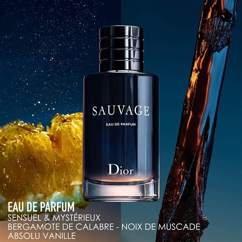 sauvage dior parfum notas